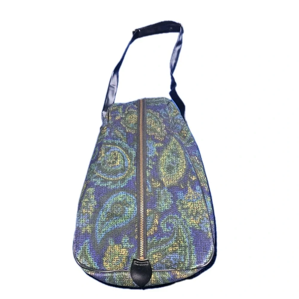 Vintage Paisley Tapestry Print bag Made‎ In Japan Groovy Psychedelic Colors